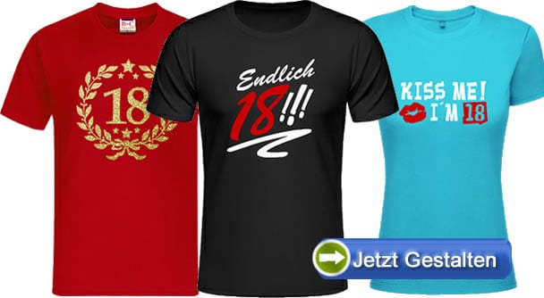 Lustiger Spruch zum 18. Geburtstag Jungen Mädchen Männer T-Shirt