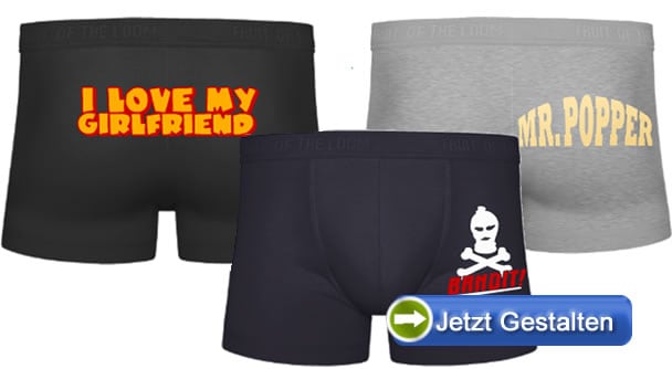 Bedruckte-Boxershorts