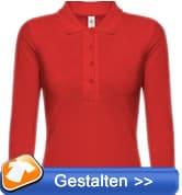 Langarm-Damen-Poloshirt