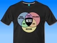 Schwarz-Herren-Nerd-Shirt-Kreise