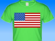 T-Shirt-mit-amerikanischer-Flagge