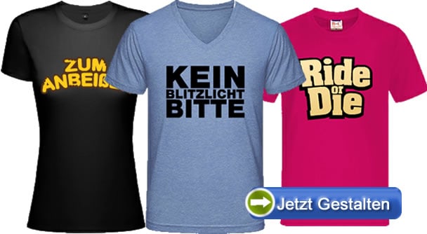 T-Shirts-mit-Slogan