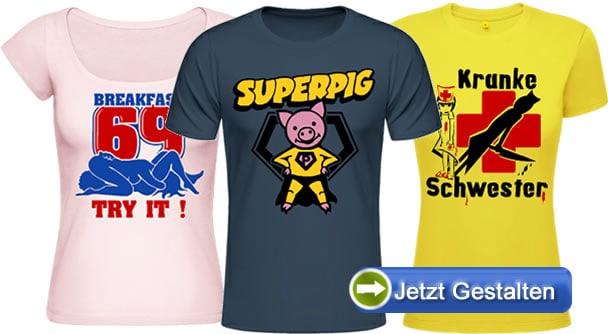 Verrueckte-Shirtmodelle